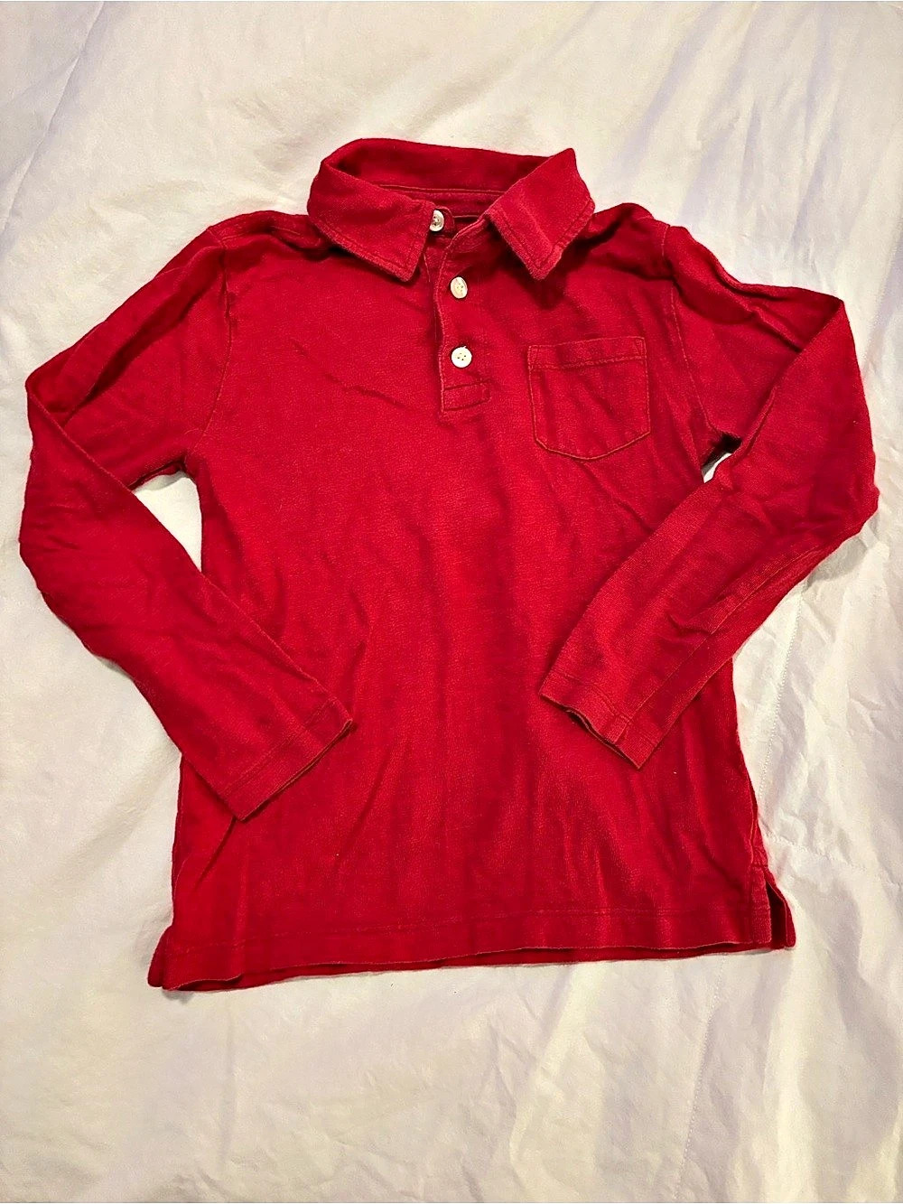 Crewcuts Boys Long Sleeve Polo Size 4-5